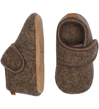 Melton Slippers - Wool - Denver Melange