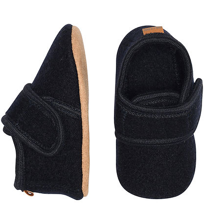 Melton Slippers - Wool - Navy