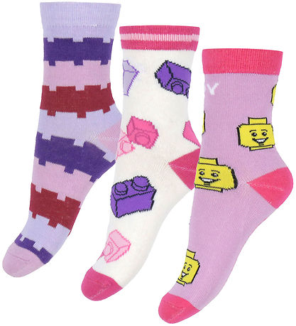 LEGO® Socks - 3-Pack - LWalaya - Off White