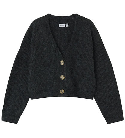 Name It Cardigan - Knitted - Noos - NkfHolly - Dark Grey Melange