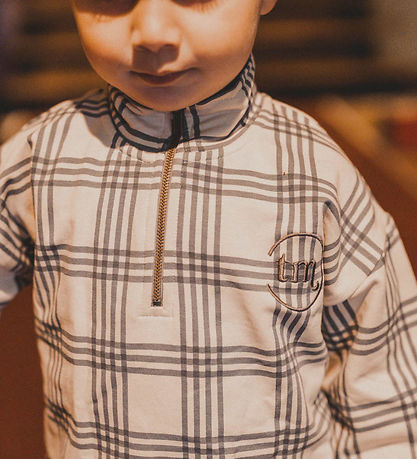 That's Mine Sweatshirt - Masi - Carreaux Bleu