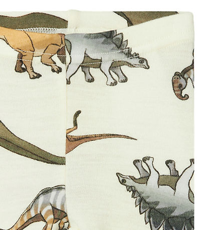 Name It Leggings - Wool - NbmWillitus - Snow White w. Dinosaurs