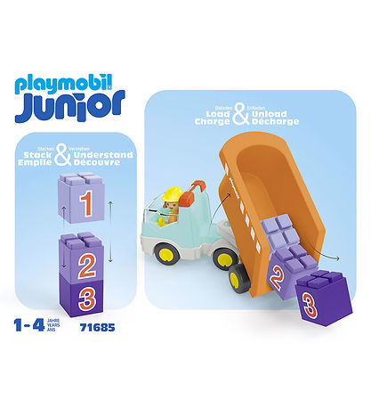 Playmobil Junior - Sorp Truck - 71685 - 6 Partar