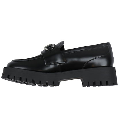 Steve Madden Shoe - Lando-CN Loafer - Black Leather