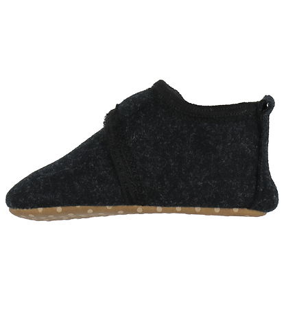 Mikk-Line Hausschuhe - Prewalker Felt - Dark Grey Melange