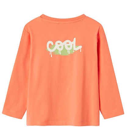 Name It Bluse - NmmNova - Fusion Coral m. Sprühdose