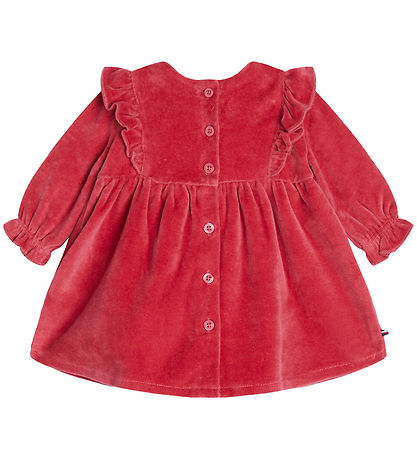 Tommy Hilfiger Kleid - Velours - Erbe Pink