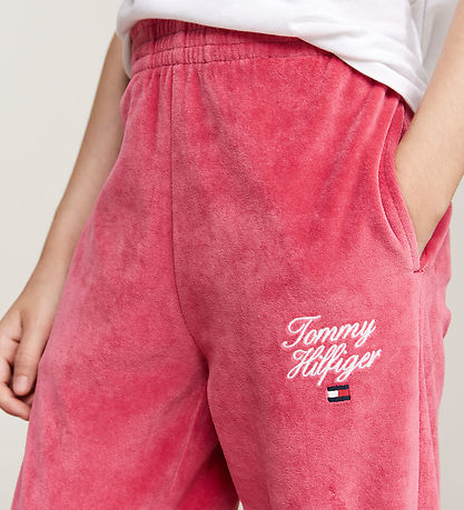 Tommy Hilfiger Velourbyxor - Manus - Arv Rosa