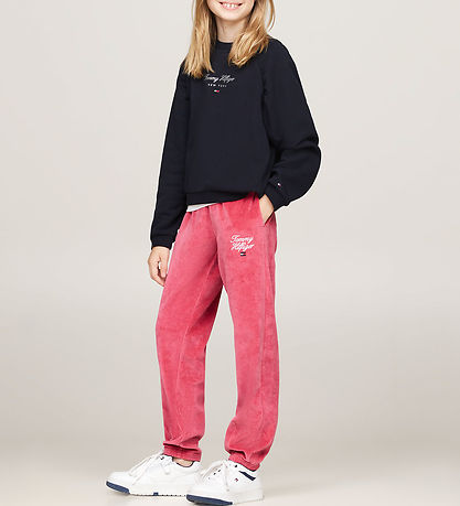 Tommy Hilfiger Velourbyxor - Manus - Arv Rosa