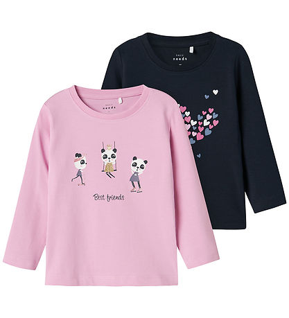Name It Bluse - NmfVix - 2er-Pack - Dark Sapphire/Pastel Lavende