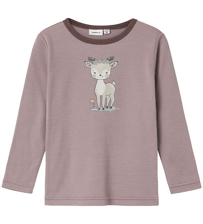Name It Tröja - Ull - NmfWillit - Purple Dove