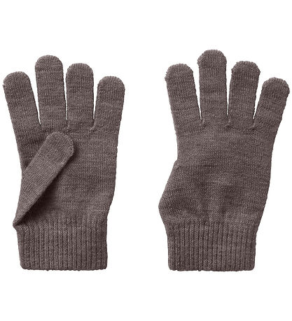 Name It Gloves - Wool - NkfWholla - Sparrow