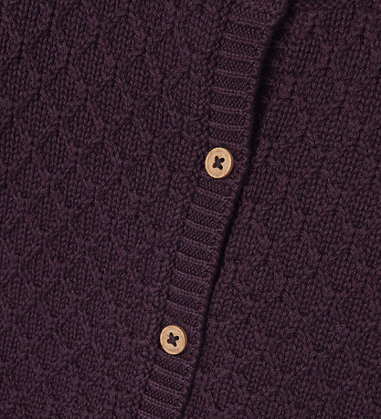 Name It Cardigan - Knitted - NbfLomille - Plum Perfect