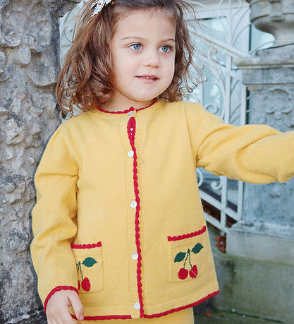 Konges Sløjd Cardigan - Cotton/Wool - Alexa - Yolk Yellow