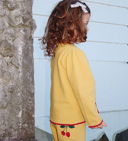 Konges Sløjd Cardigan - Cotton/Wool - Alexa - Yolk Yellow