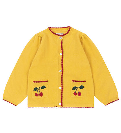 Konges Sløjd Cardigan - Cotton/Wool - Alexa - Yolk Yellow