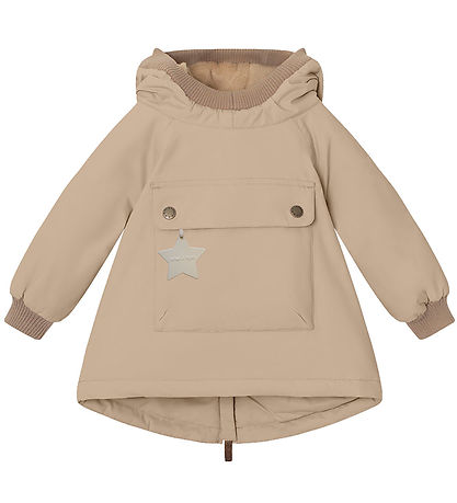 Mini A Ture Úlpa - Babywen Flís - Savannah Tan