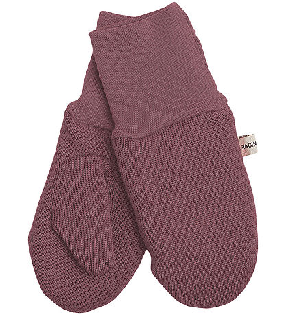 Racing Kids Mittens - Wool/Cotton - Dusty Heather