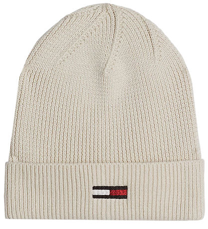 Tommy Hilfiger Beanie - Knitted - Elongated Flag - Newsprint
