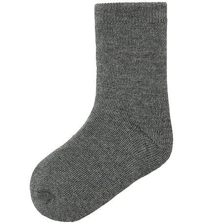 Name It Socken - Wolle/Baumwolle - NmmWaksi - Dark Grey Melange