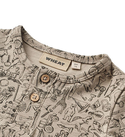 Wheat Bodysuit L/s - Benny - Treasure Hunt