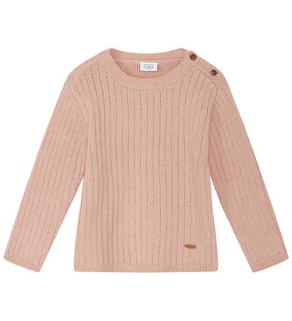 Hust and Claire Blouse - Knitted - Wool - Arrow - Rose Cloud