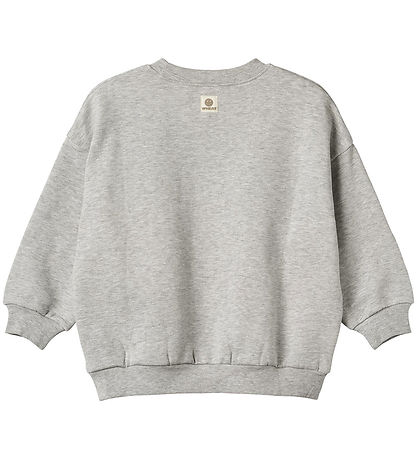 Wheat Sweatshirt - Hello - Grey Melange