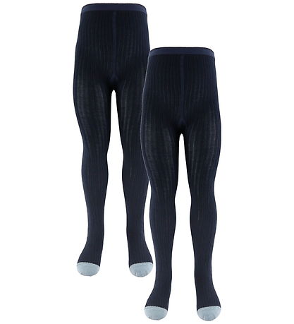FUB Strumpfhosen - Wolle - 2er-Pack - Dark Navy