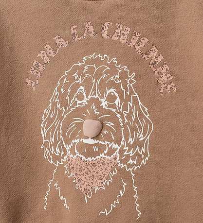 Sofie Schnoor Sweatshirt - Cashnew Brown w. Print