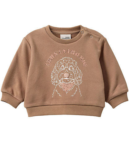 Sofie Schnoor Sweatshirt - Cashnew Brown w. Print