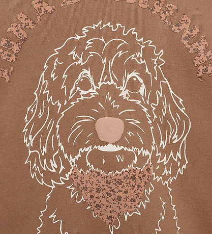 Sofie Schnoor Sweatshirt - Cashew Brown w. Print