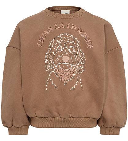 Sofie Schnoor Sweatshirt - Cashew Brown w. Print
