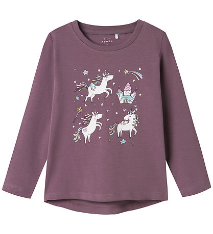Name It Blouse - NmfVix - Arctic Dusk w. Glitter
