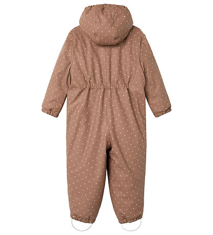 Lil' Atelier Snowsuit - PU - NmfLadry10 - Beaver Fur/AOP
