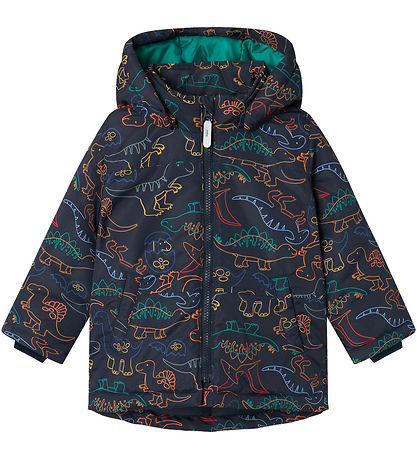 Name It Padded Jacket - NmmMax - Dark Sapphire/Dino Line