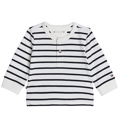 Tommy Hilfiger Bluse - Nautisch Stripe - Desert Sky Stripe