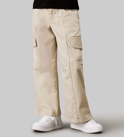 Calvin Klein Byxor - Clean Utility Cargo - Pelican