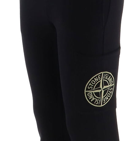 Stone Island Jogginghosen - Schwarz m. Matt Armygrün