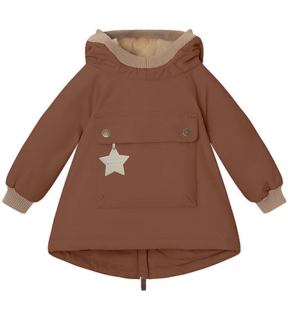 Mini A Ture Úlpa - Babywen Flís - Rootbeer Brown