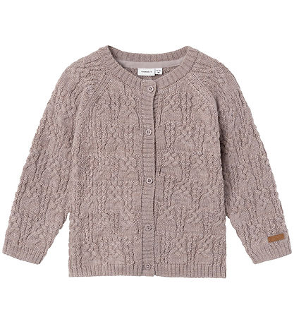 Name It Cardigan - Wool - Knitted - NmfWrilla - Purple Dove