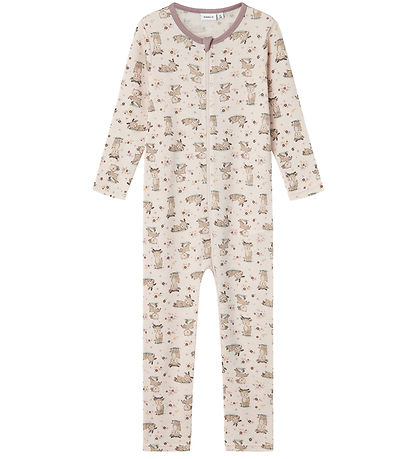 Name It Jumpsuit - Wool - NbfWillit - Lilac Ash/AOP