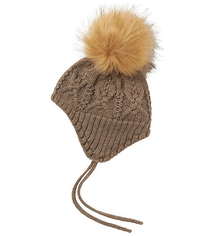 Name It Beanie - Wool - Knitted - NbfWrilla - Walnut