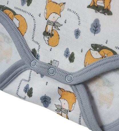 Name It Bodysuit L/æ - Wool - NmmWillit - Gray Dawn/AOP