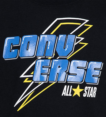 Converse T-shirt - Lightning Bolt - Black