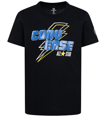 Converse T-shirt - Lightning Bolt - Black