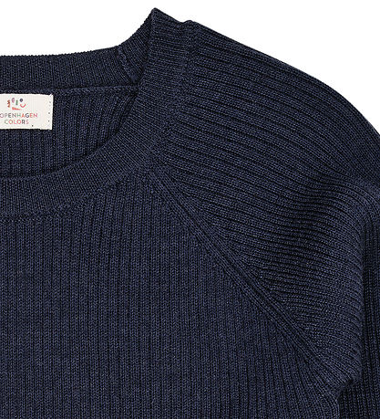 Copenhagen Colors Blouse - Knitted - Wool - Navy