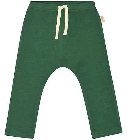 Petit Piao Trousers - Rib - Modal - Emerald Green