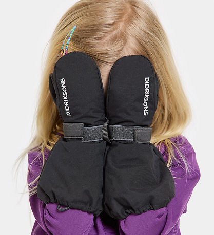 Didriksons Fäustlinge m. Fleece - Biggles - Schwarz