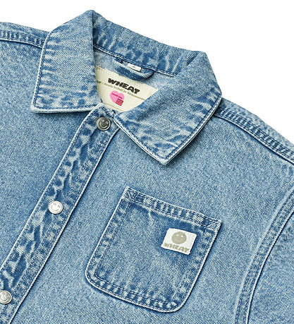 Wheat Skyrta - Gallaefni - Pappo - Blue