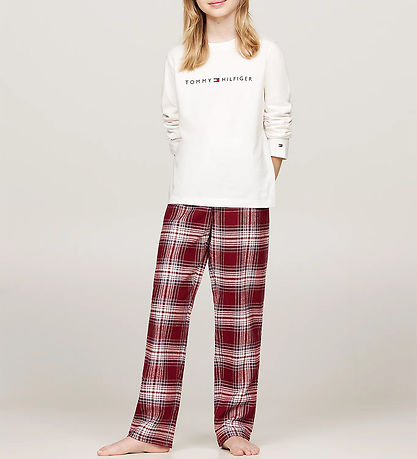 Tommy Hilfiger Schlafanzug - 2-teilig - PJ Print - Uralt White/T